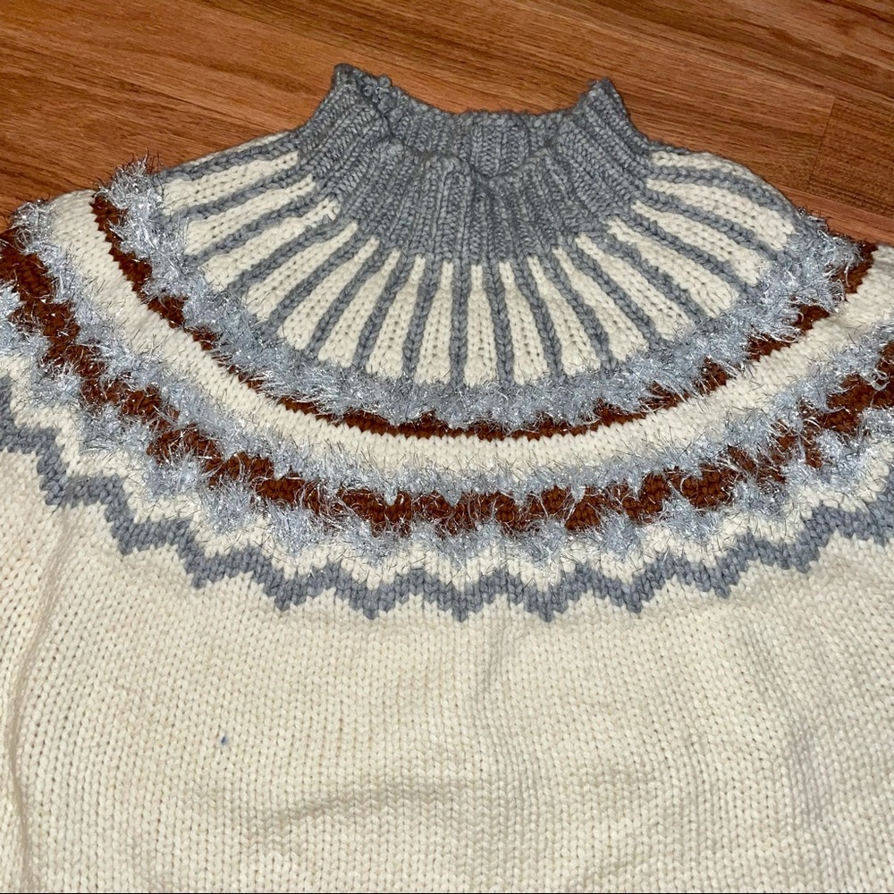 Lou & Grey Fair Isle Gorgeous Sweater Oversized Size X Large - Picture 15 of 16
